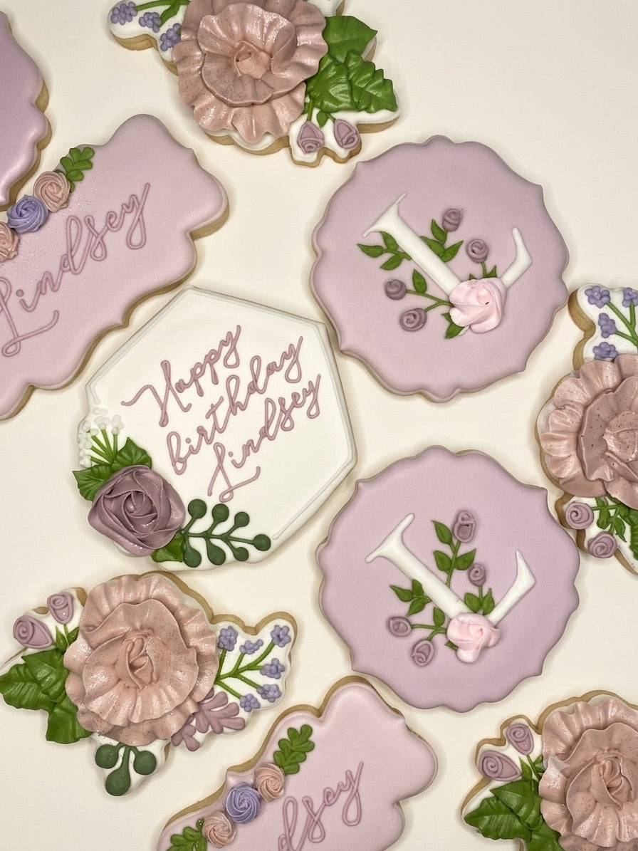 Birthday custom cookie - Example 1