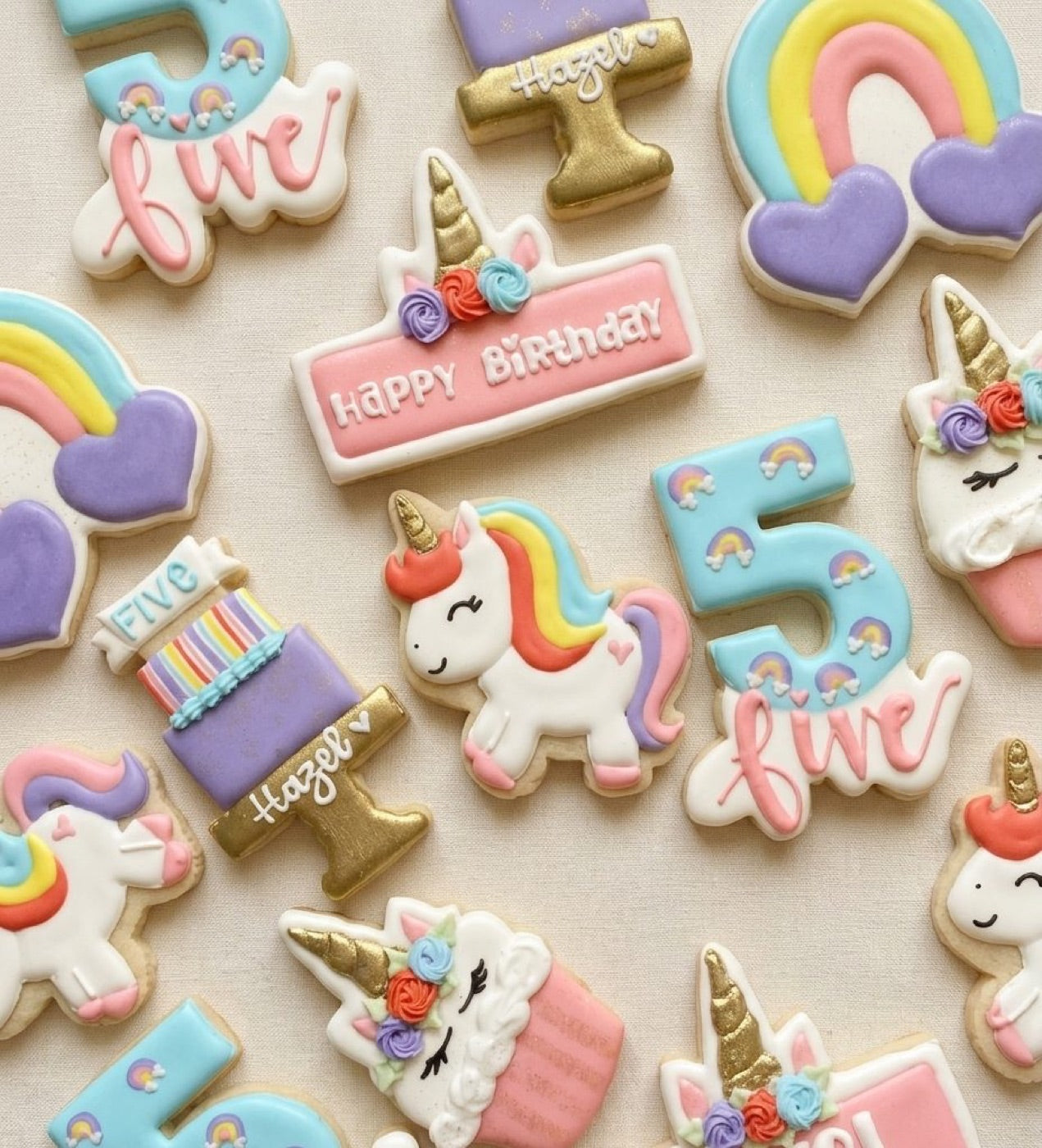 Capybara birthday cookie set