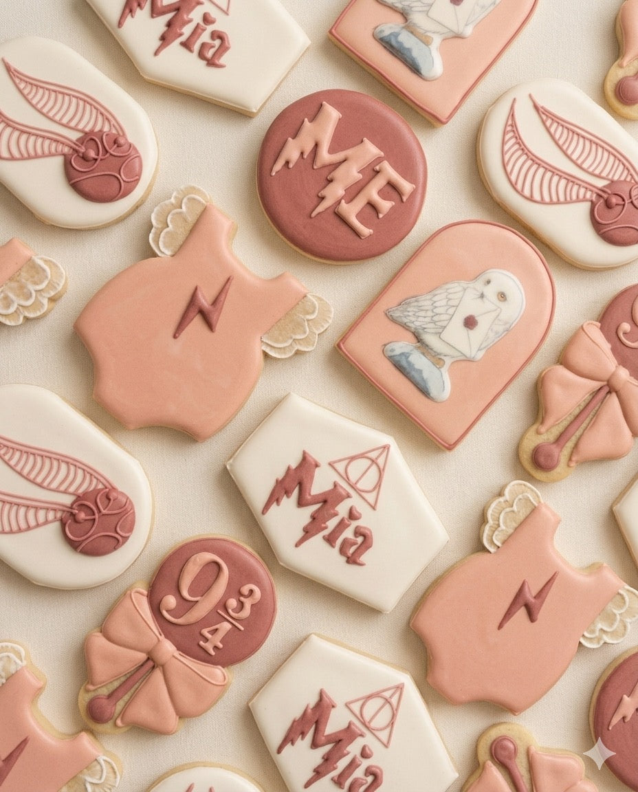 Custom birthday cookies, hand-decorated by Keookies
