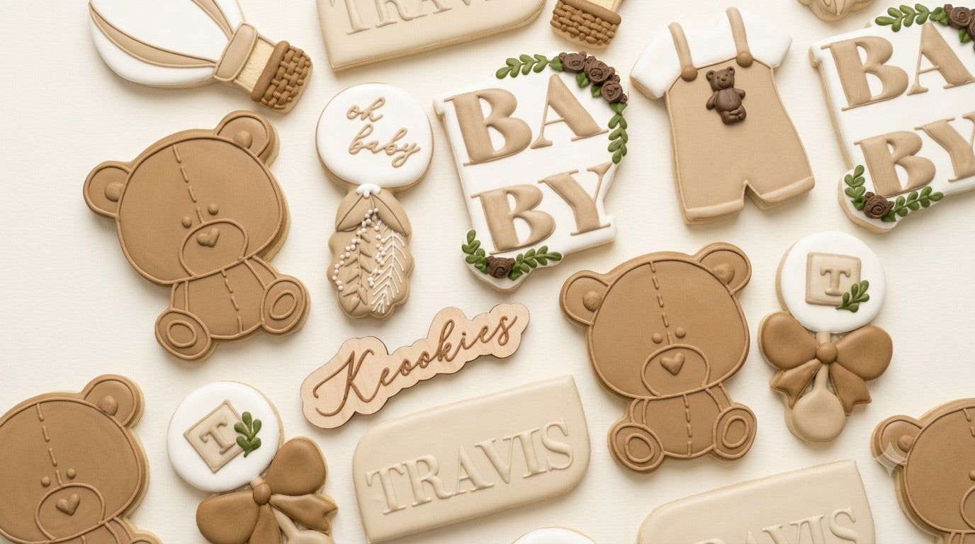 Baby and kids custom cookie - Example 1