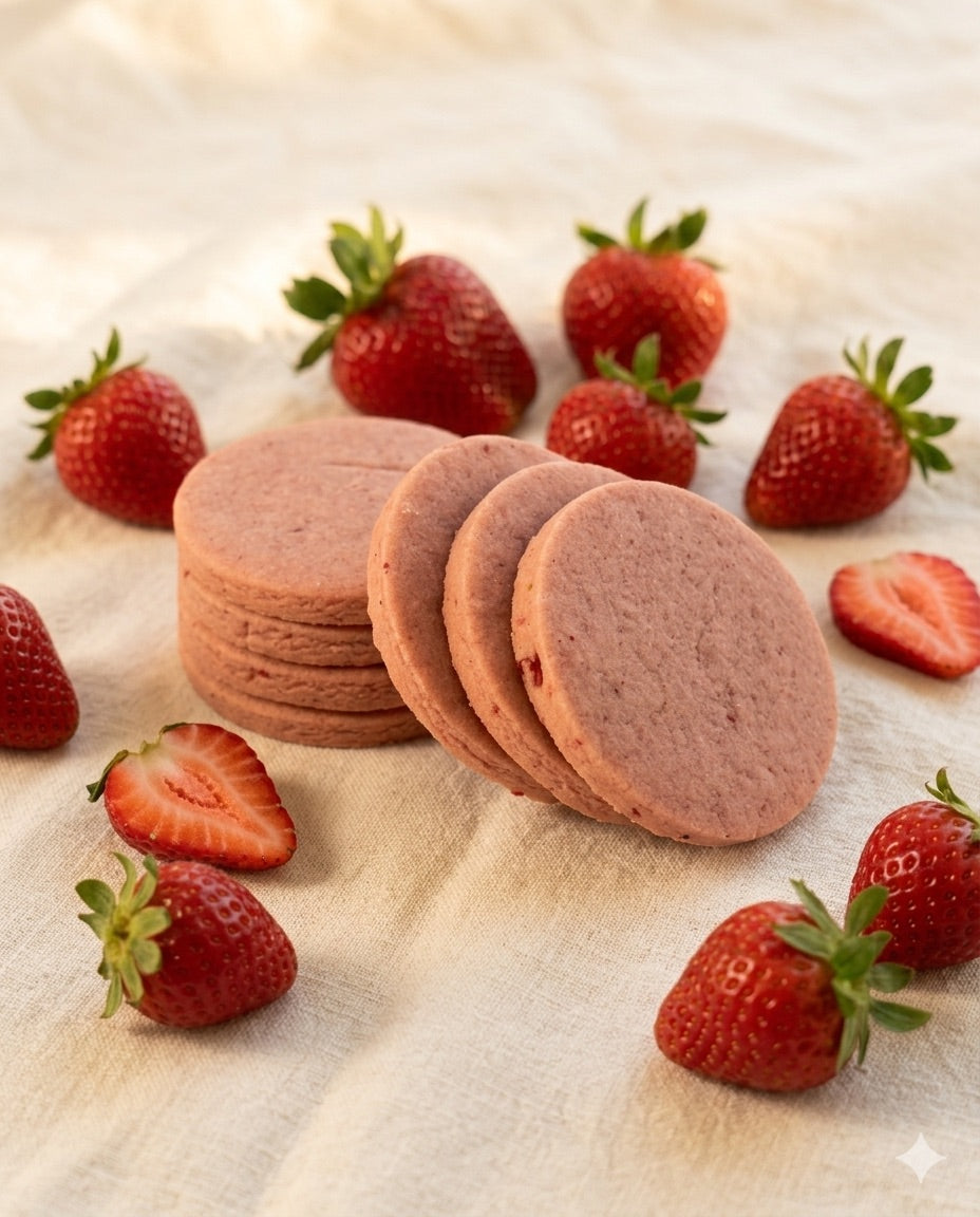 Strawberry sugar cookie gift box