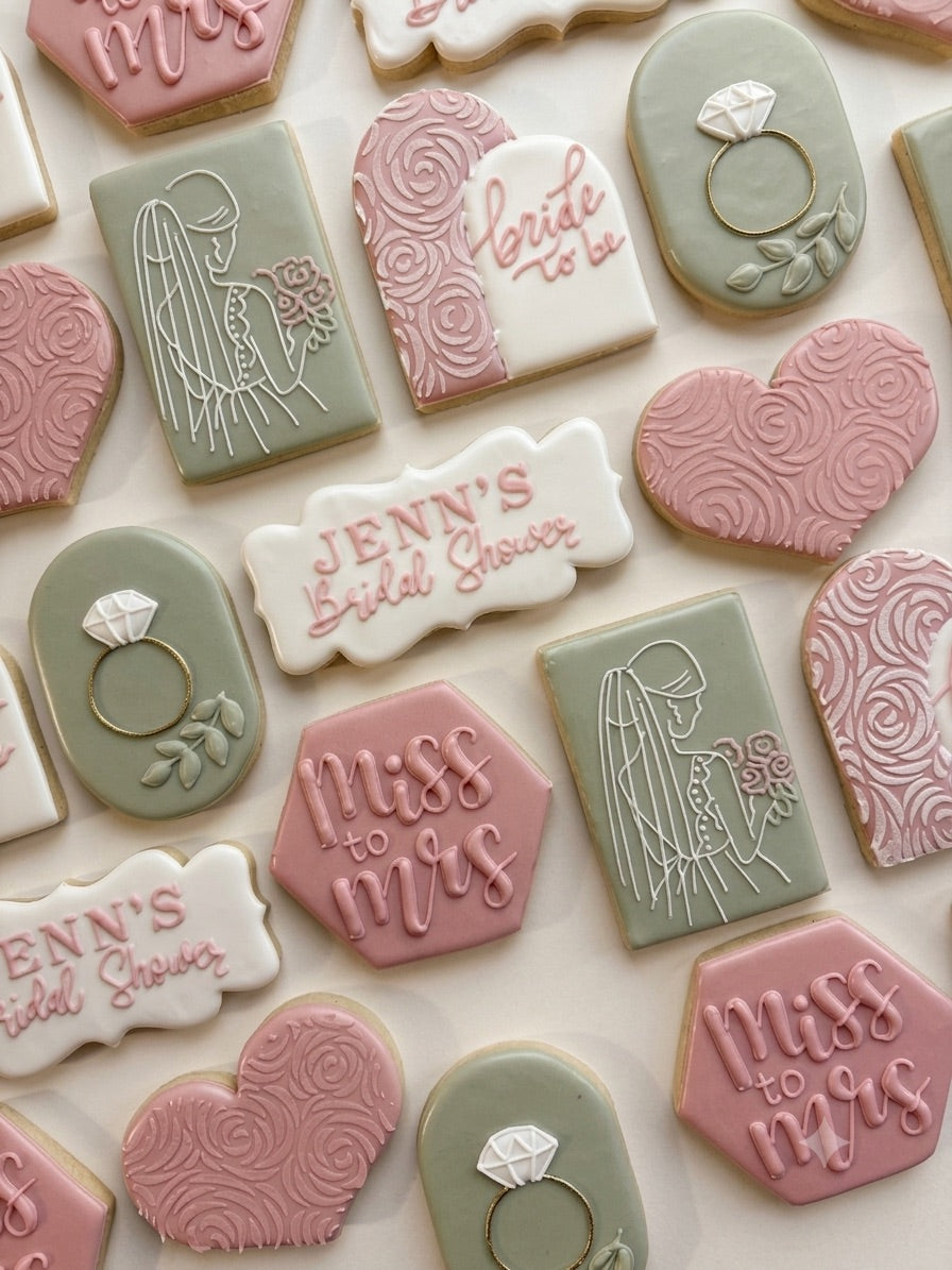 Wedding custom cookie - Example 1