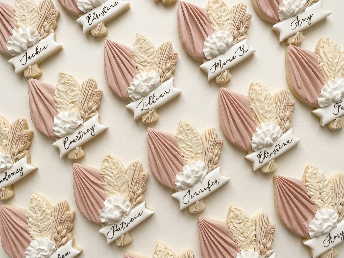 Wedding custom cookie - Example 2